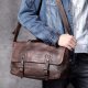 Retro Distressed First Layer Cowhide Shoulder Bag Messenger Bag